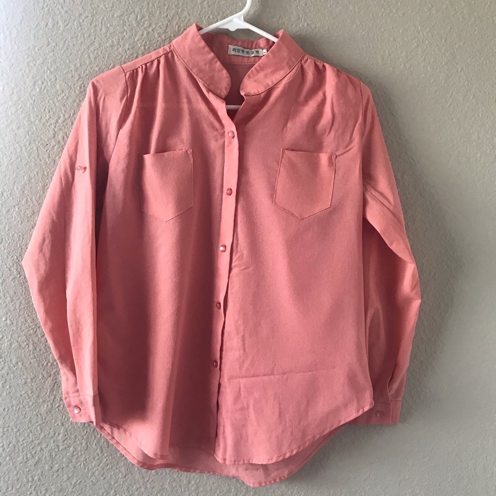 Button Formal Blouse - Picture 2 of 3